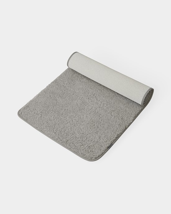 Yogamatta ull Premium wool mat, Silver Grey, 75 x 200 cm - Yogiraj