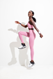 Yogabyxor Bandha Tights, Pink Raspberry - Run & Relax