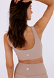Yogatopp Yoga Midi Scoop Top, Taupe - Sisterly Tribe