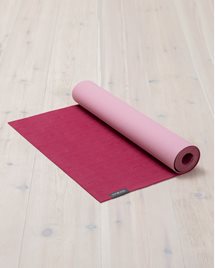 Yogamatta Organic Lite mat 4 mm, Raspberry Red/Heather Pink - Yogiraj