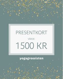 Presentkort Yogagrossisten 1 500 kr