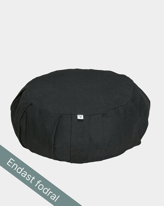 Ytterfodral Outer case meditation cushion, round, Midnight Black - Yogiraj