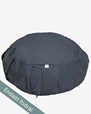 Ytterfodral Outer case meditation cushion, round, Graphite Grey - Yogiraj