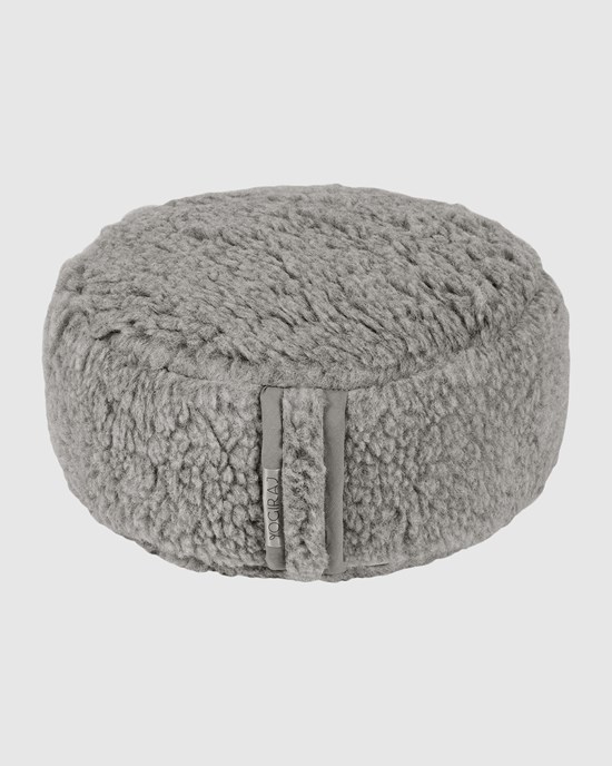 Meditationskudde ull Premium wool meditation cushion, Silver Grey - Yogiraj