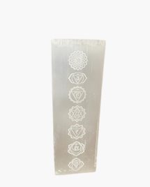 Kristallampa Selenite Block Lamp 25cm - Chakra Lamp
